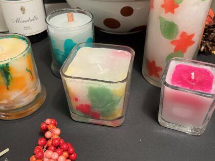 Scented Soy Candles for Home in Glass Containers